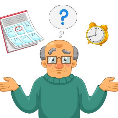 26082852 - old man being confused and forgetful